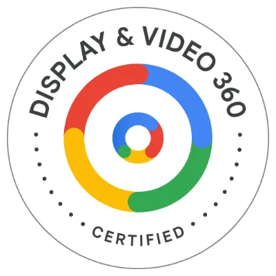 Google Display & Video 360 certification badge
