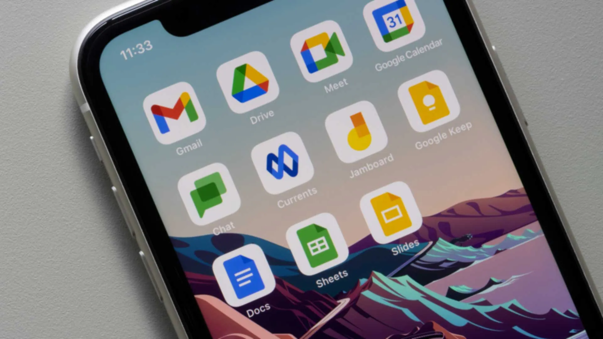 Google Workspace applications shown together as a connected productivity suite