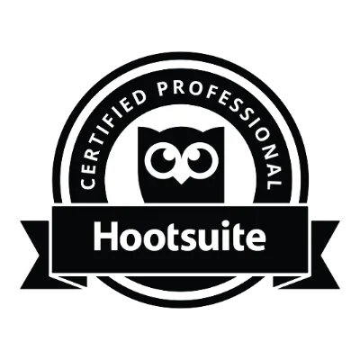 Hootsuite social media marketing certification badge